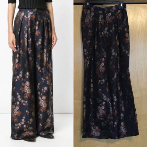 ERIKA CAVALLINI. Wide floral trousers - Picture 1 of 8